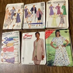 6 pack vintage wardrobe patterns!